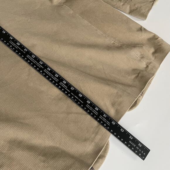 Saddlebred Men’s 44R Tan Corduroy Sport Coat Blazer – Classic 2-Button - Picture 7 of 9